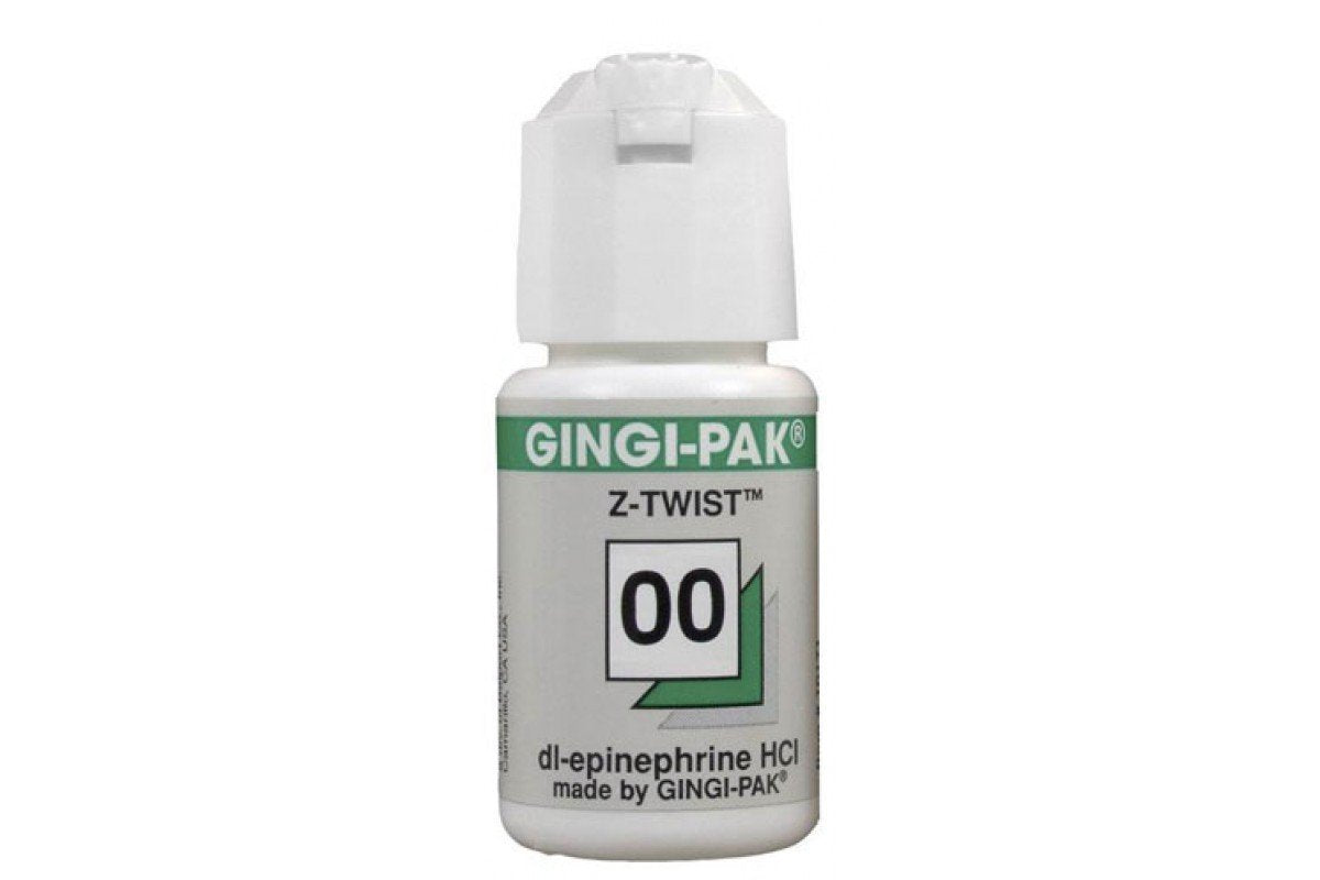 Gingi-Pak 10170 MAX Z-Twist Weave #00 Very Thin with Epinephrine Retraction Cord 108 Gingi-Pak 10170 MAX Z-Twist Weave #00 Very Thin with Epinephrine Retraction Cord 108